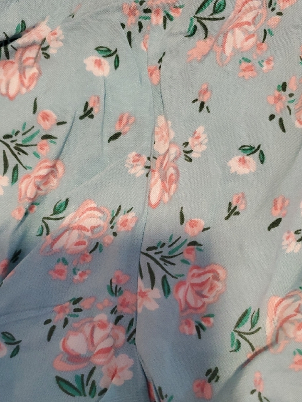 btween Blue Floral Tassel Ruffle Shorts - Picture 4 of 4